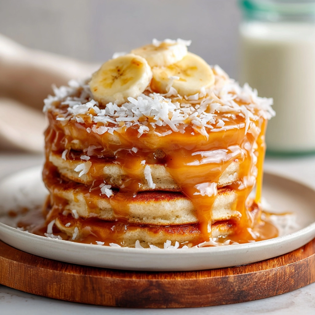 Sweet Coconut Cream Pancakes Recipe - Recipe Image