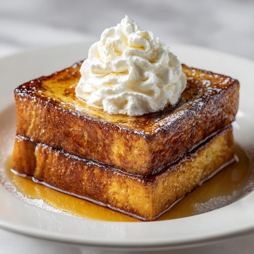 Pumpkin Pie French Toast with Homemade Pumpkin Syrup Recipe - Recipe Image