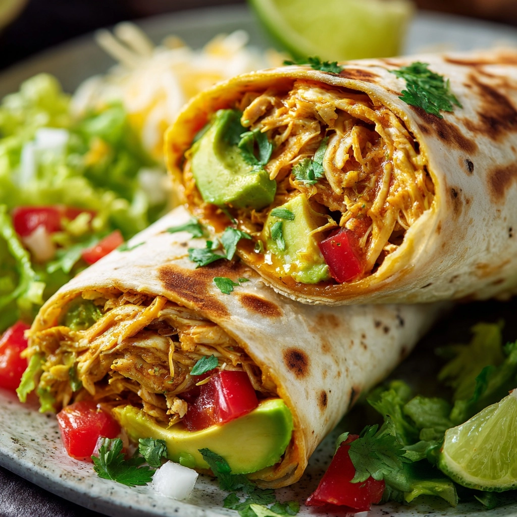 Chicken Avocado Ranch Burritos Recipe - Recipe Image