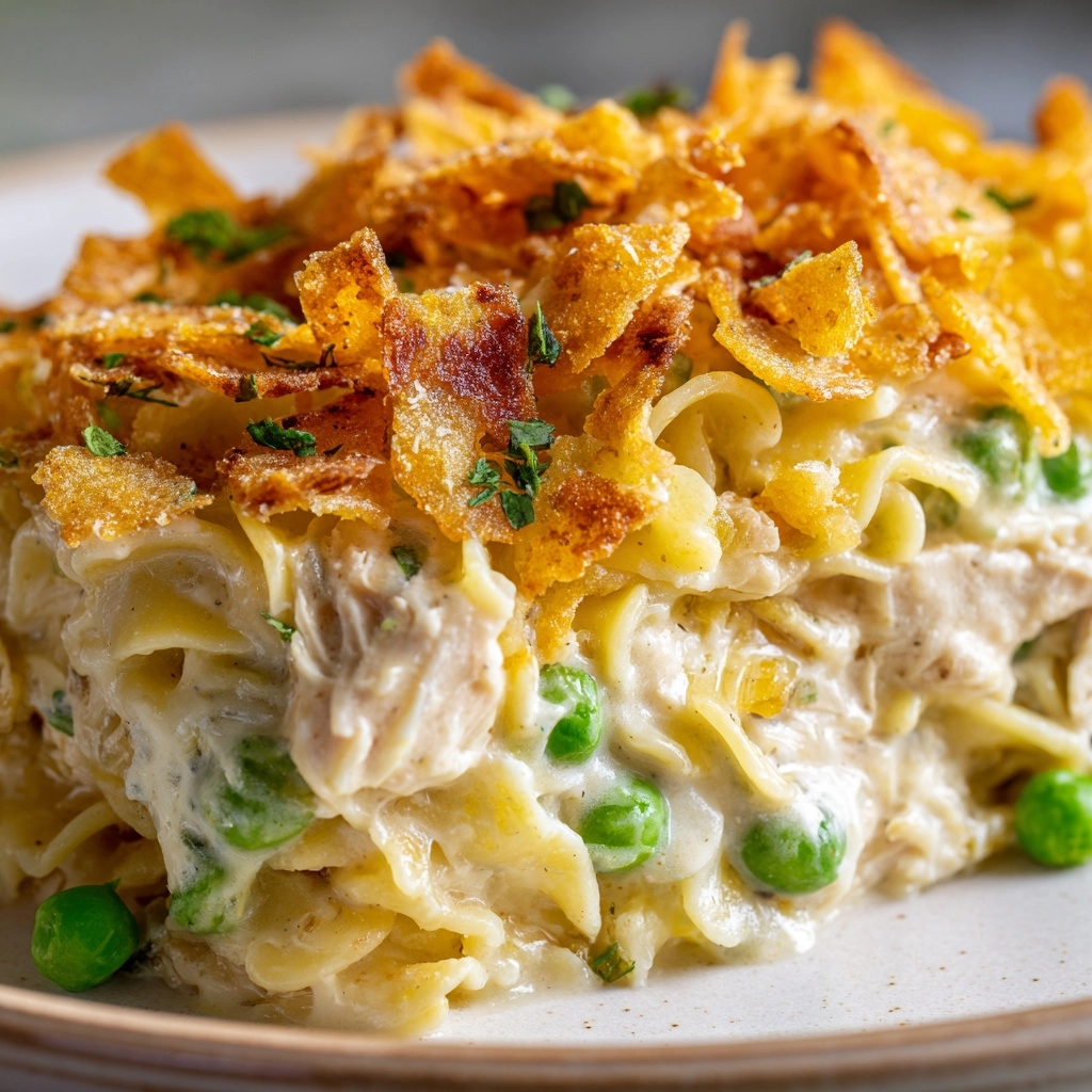 Old-Fashioned Tuna Noodle Casserole Recipe - Recipe Image