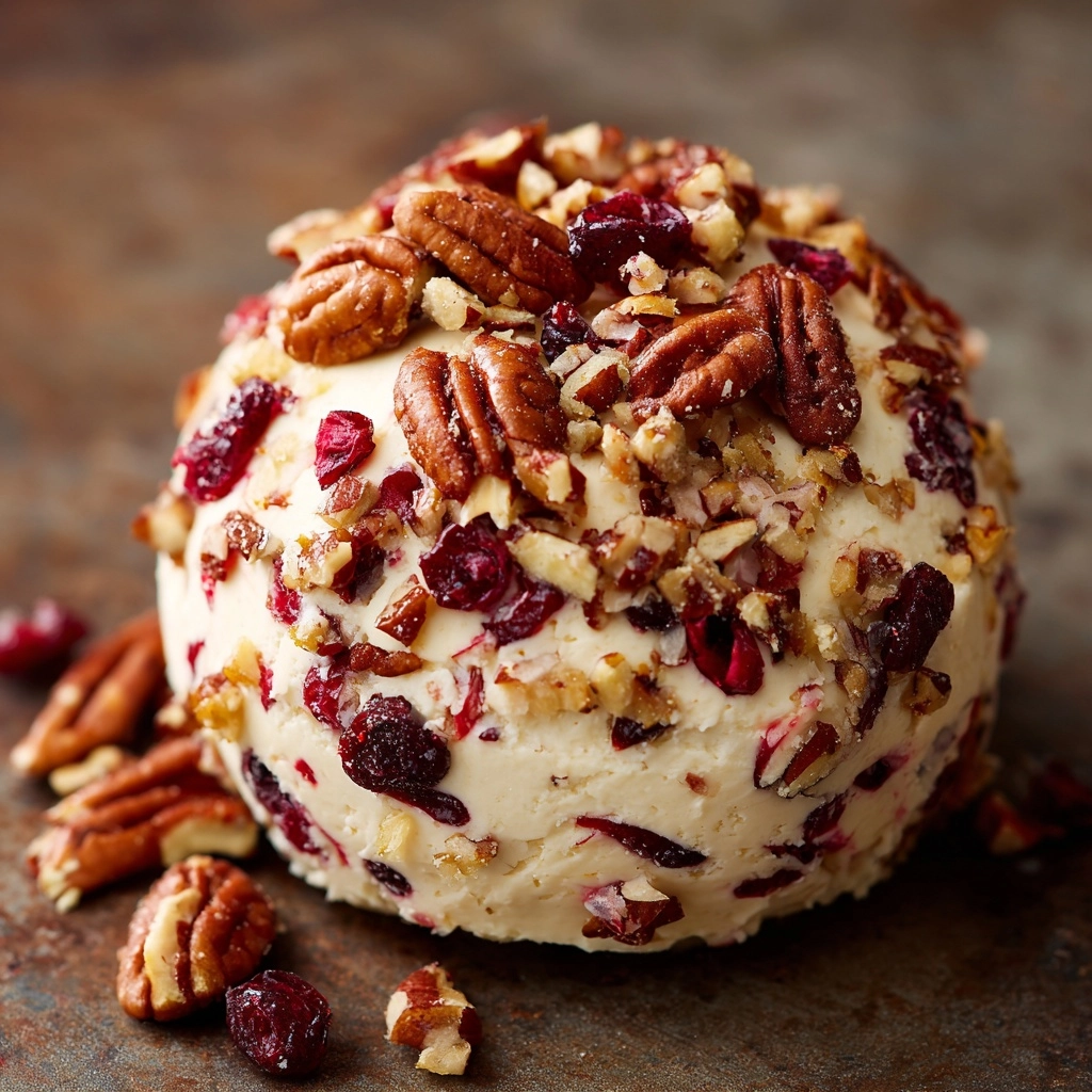 Cranberry Pecan Cream Cheese Ball Recipe - Recipe Image