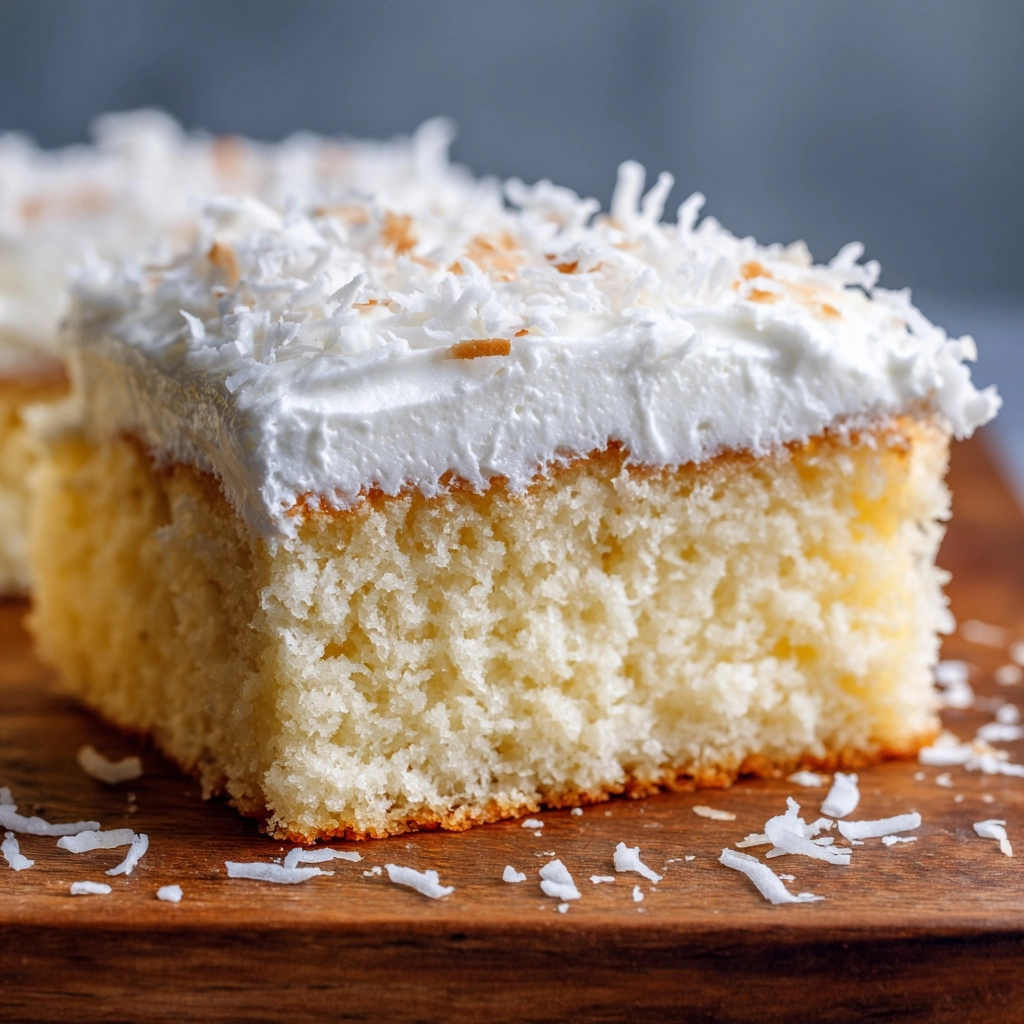 Delicious Creamy Coconut Cake Recipe - Recipe Image