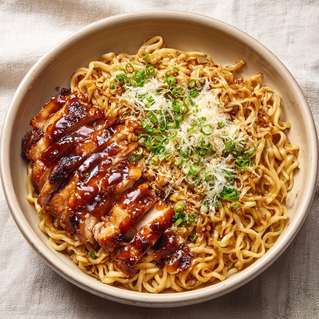 Garlic Noodles with Teriyaki Chicken Recipe - Recipe Image