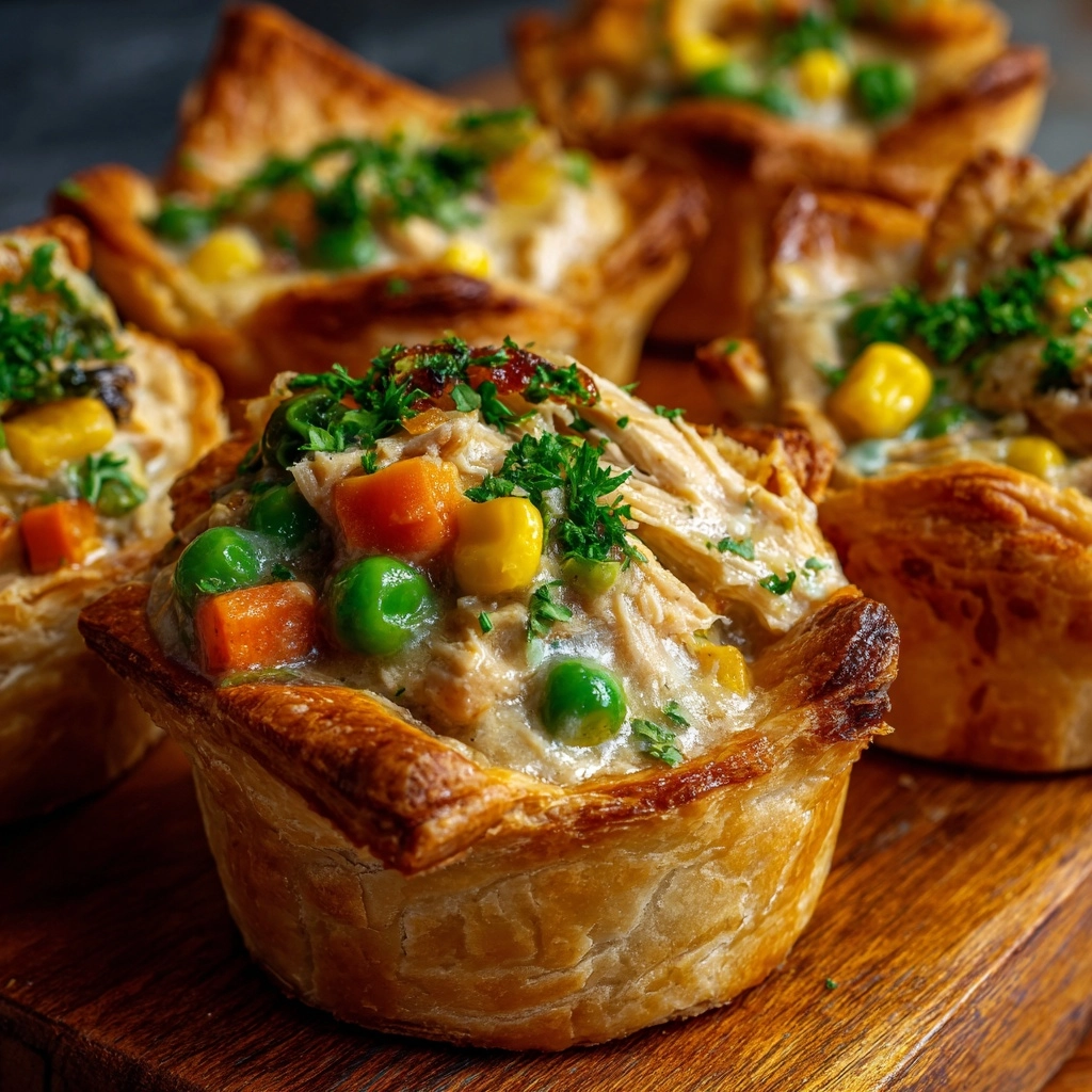 Mini Chicken Pot Pies Recipe - Recipe Image