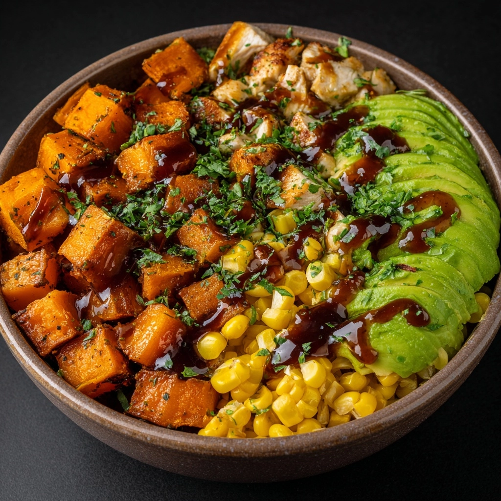 BBQ Chicken Sweet Potato Bowl Recipe - Recipe Image