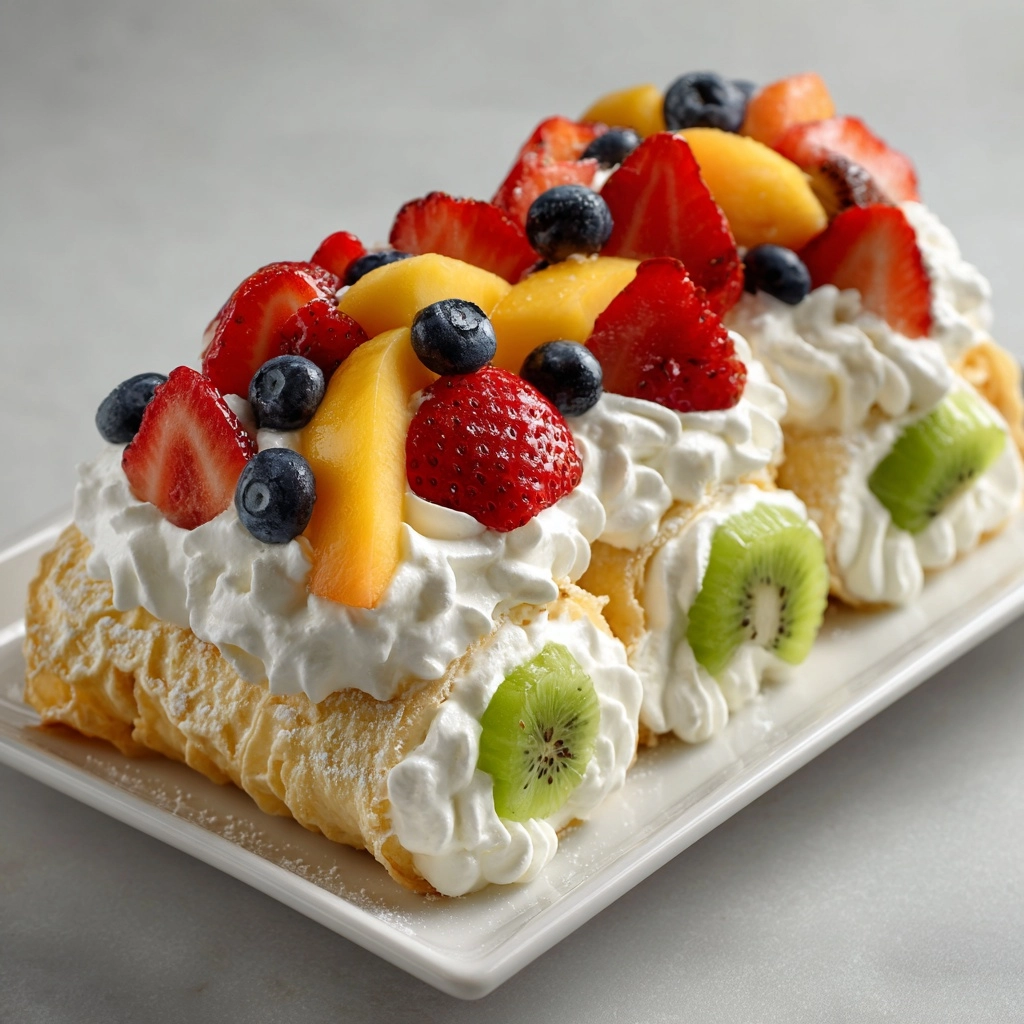 Cheesecake and Fruit Salad Recipe - Recipe Image