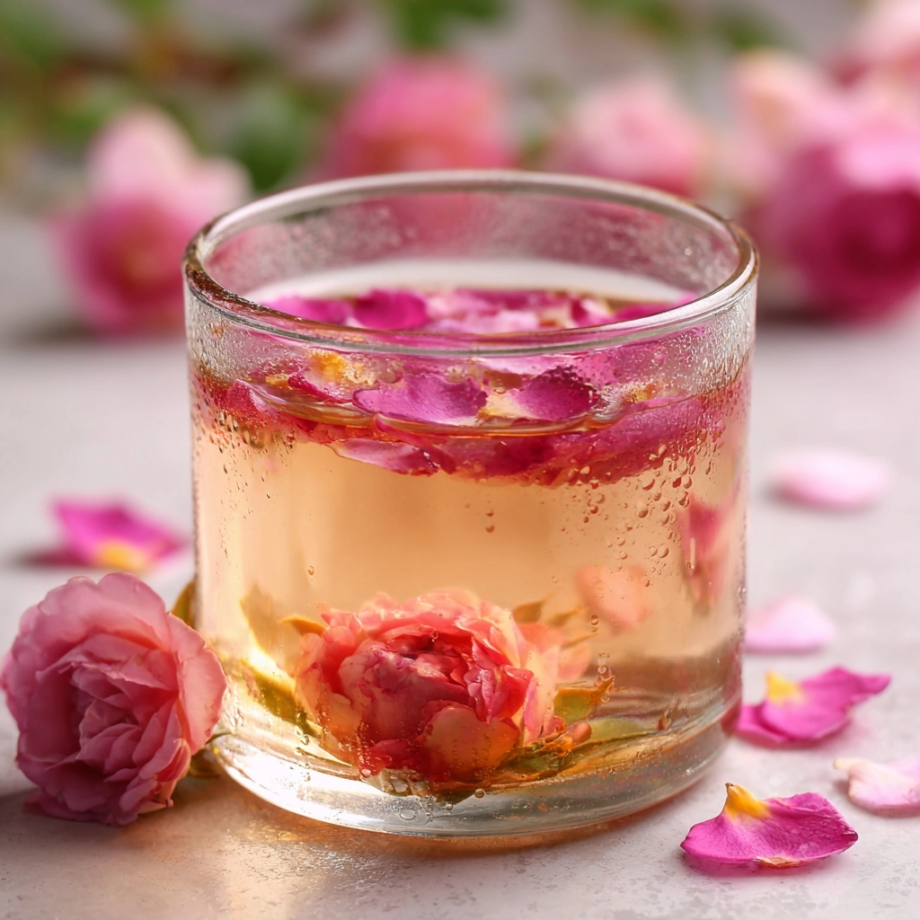 Rose Simple Syrup Recipe - Recipe Image