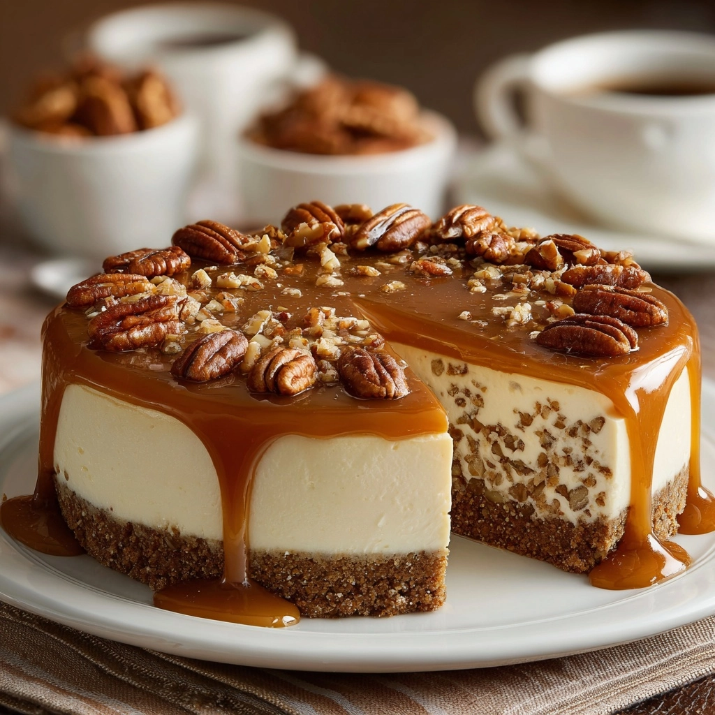 Butter Pecan Cheesecake Recipe - Recipe Image