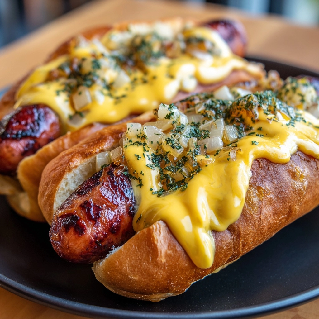 Epic Air Fryer Grilled Cheese Hot Dogs Recipe - Recipe Image