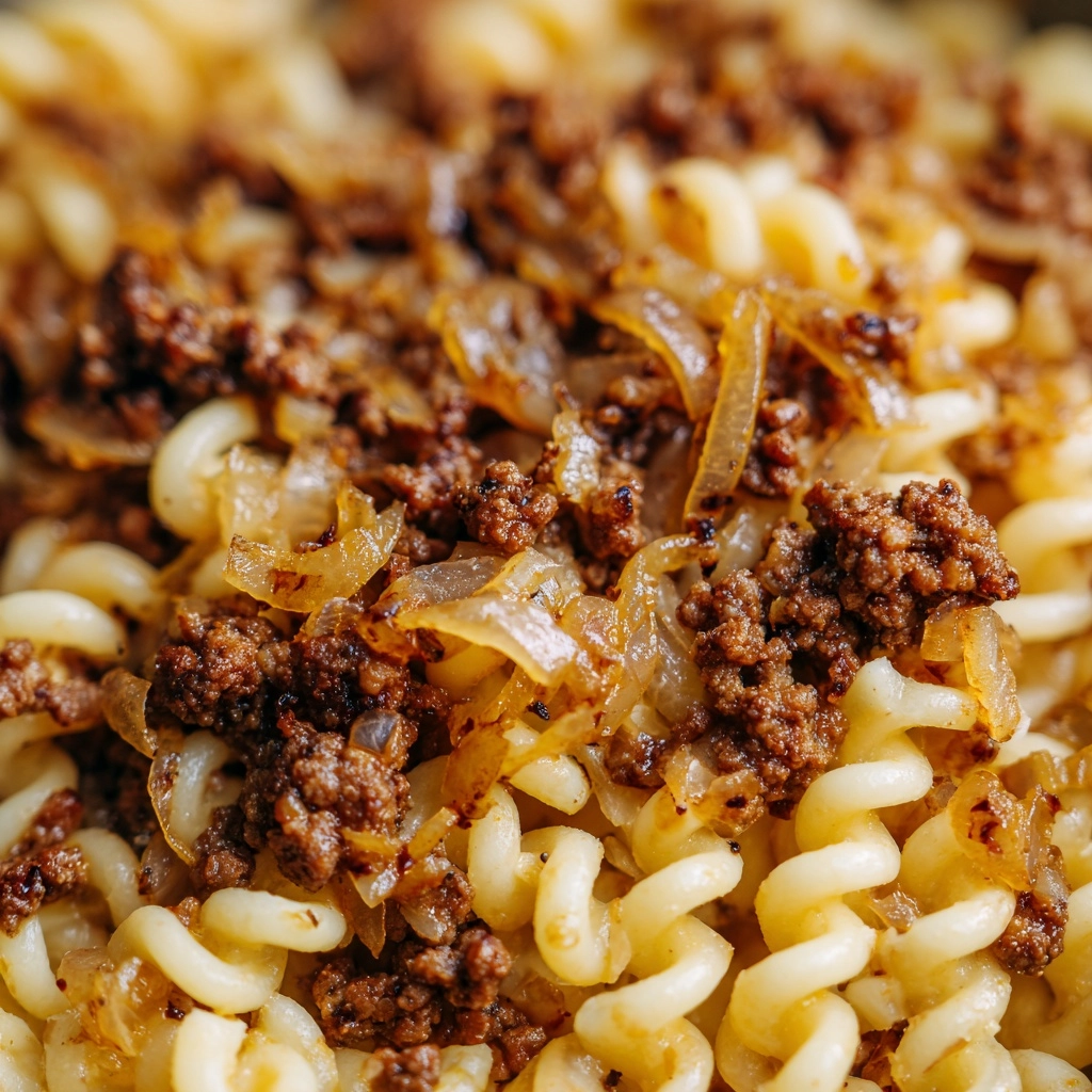 French Onion Ground Beef Casserole Recipe - Recipe Image