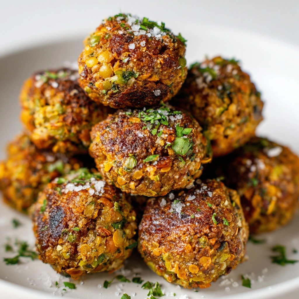 Vegetarian Lentil Meatballs Recipe - Recipe Image
