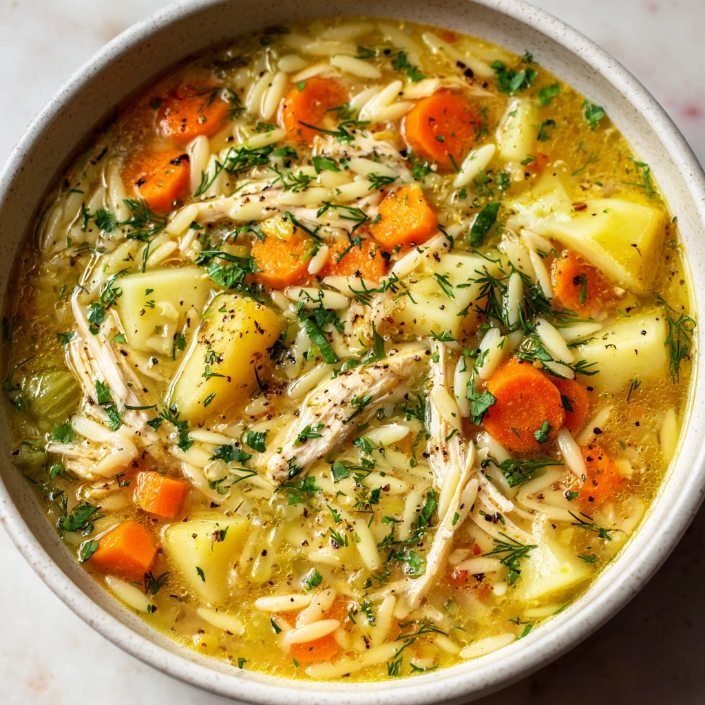 Mediterranean Lemon Chicken Soup Recipe - Recipe Image