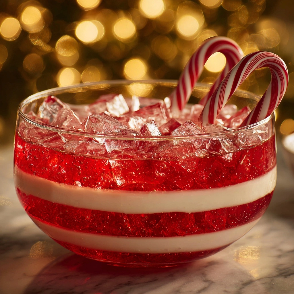 Candy Cane Christmas Punch Recipe - Recipe Image