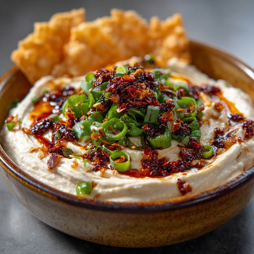 Charred Scallion and Chili Crisp Dip for Snacking Recipe - Recipe Image