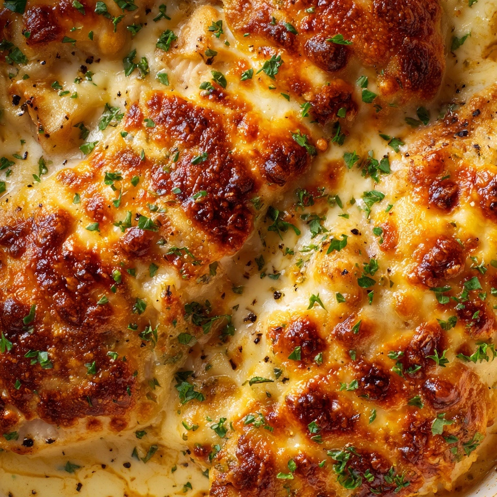 Cheesy Garlic Parmesan Chicken Pasta Skillet Recipe - Recipe Image