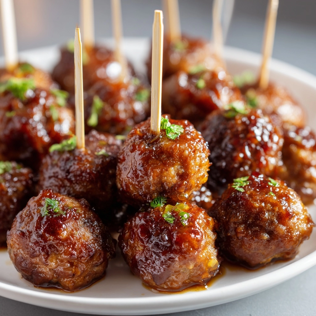 Baked Honey Garlic Meatballs Recipe - Recipe Image