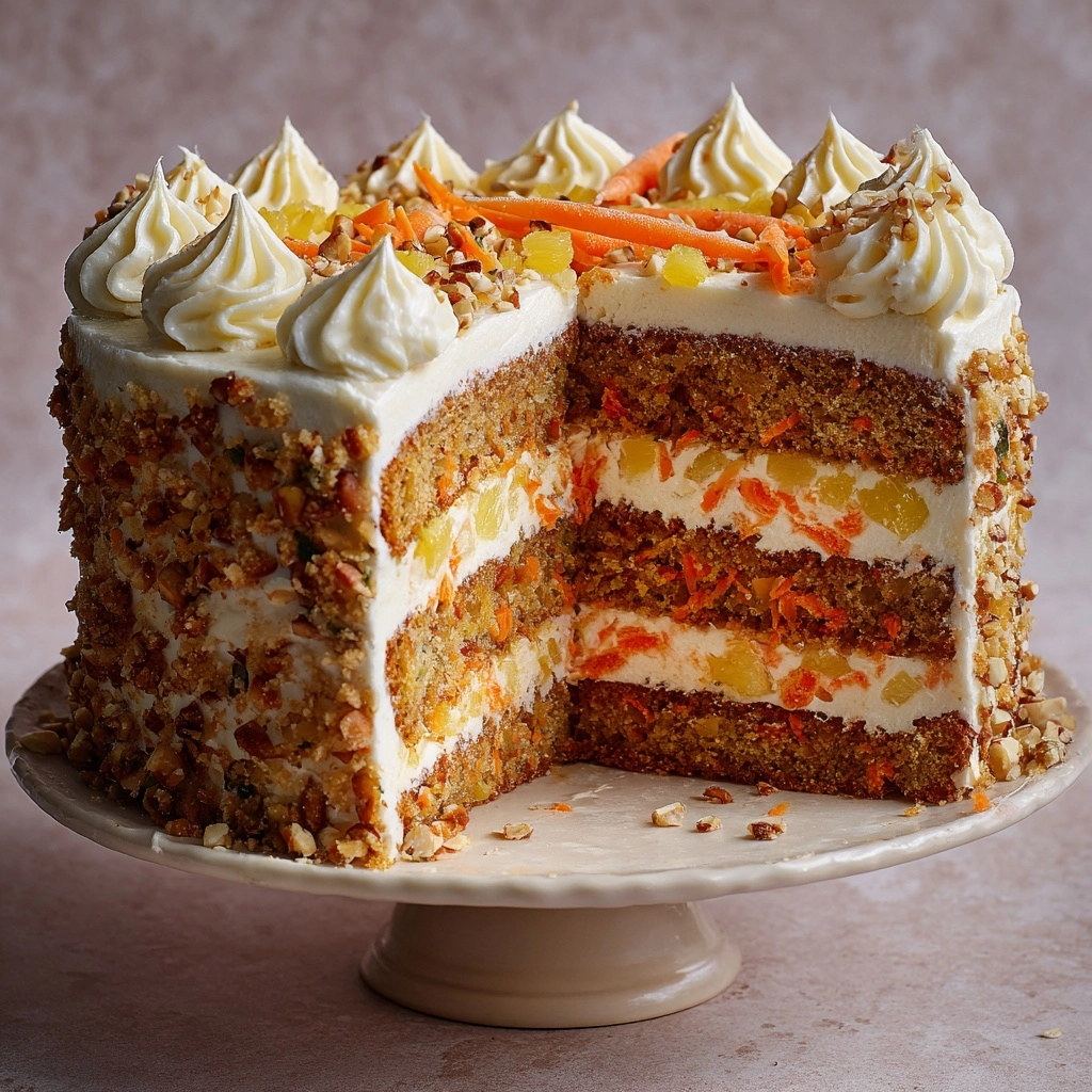 Hawaiian Pineapple Carrot Cream Cake Recipe - Recipe Image