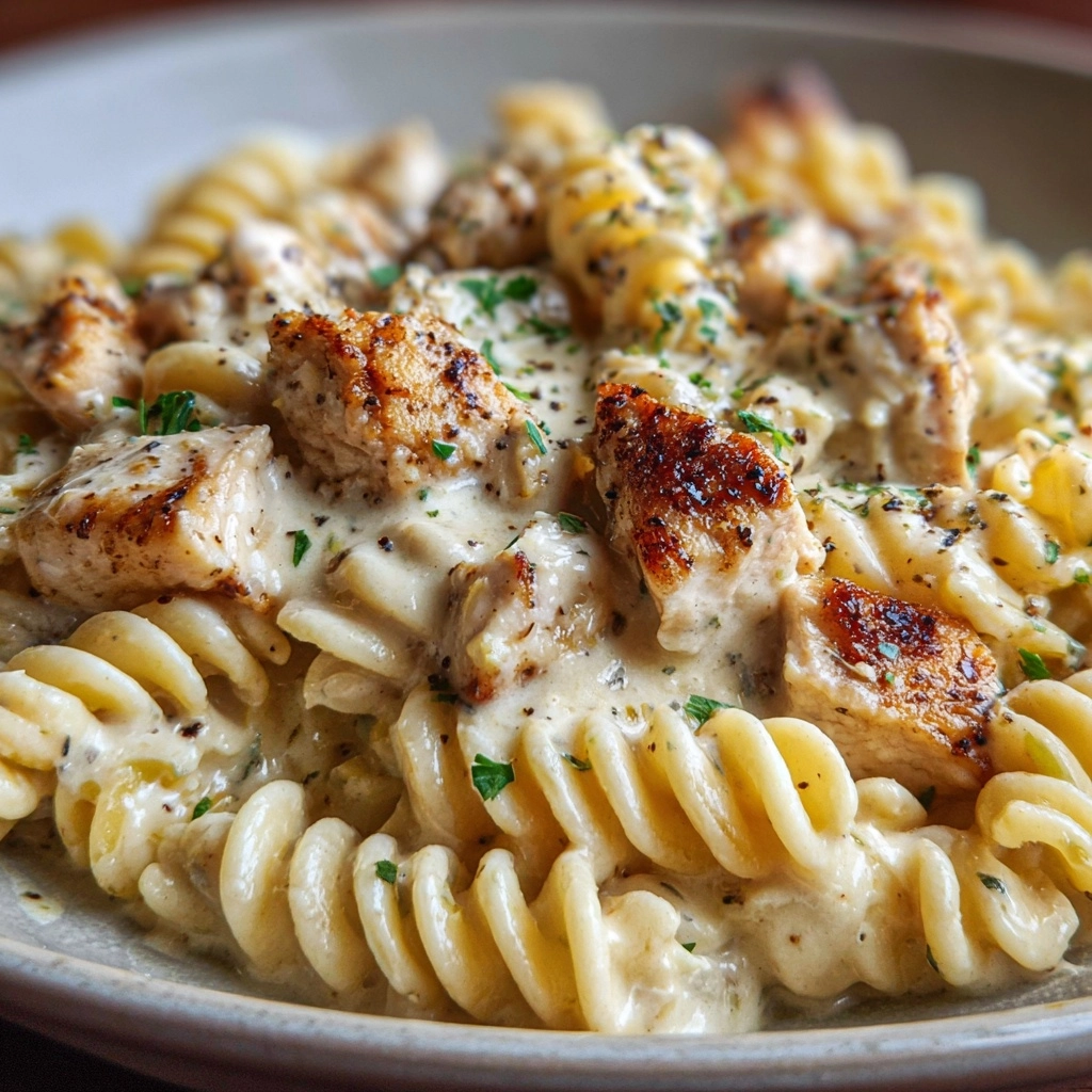 Crockpot Garlic Parmesan Chicken Pasta Recipe - Recipe Image