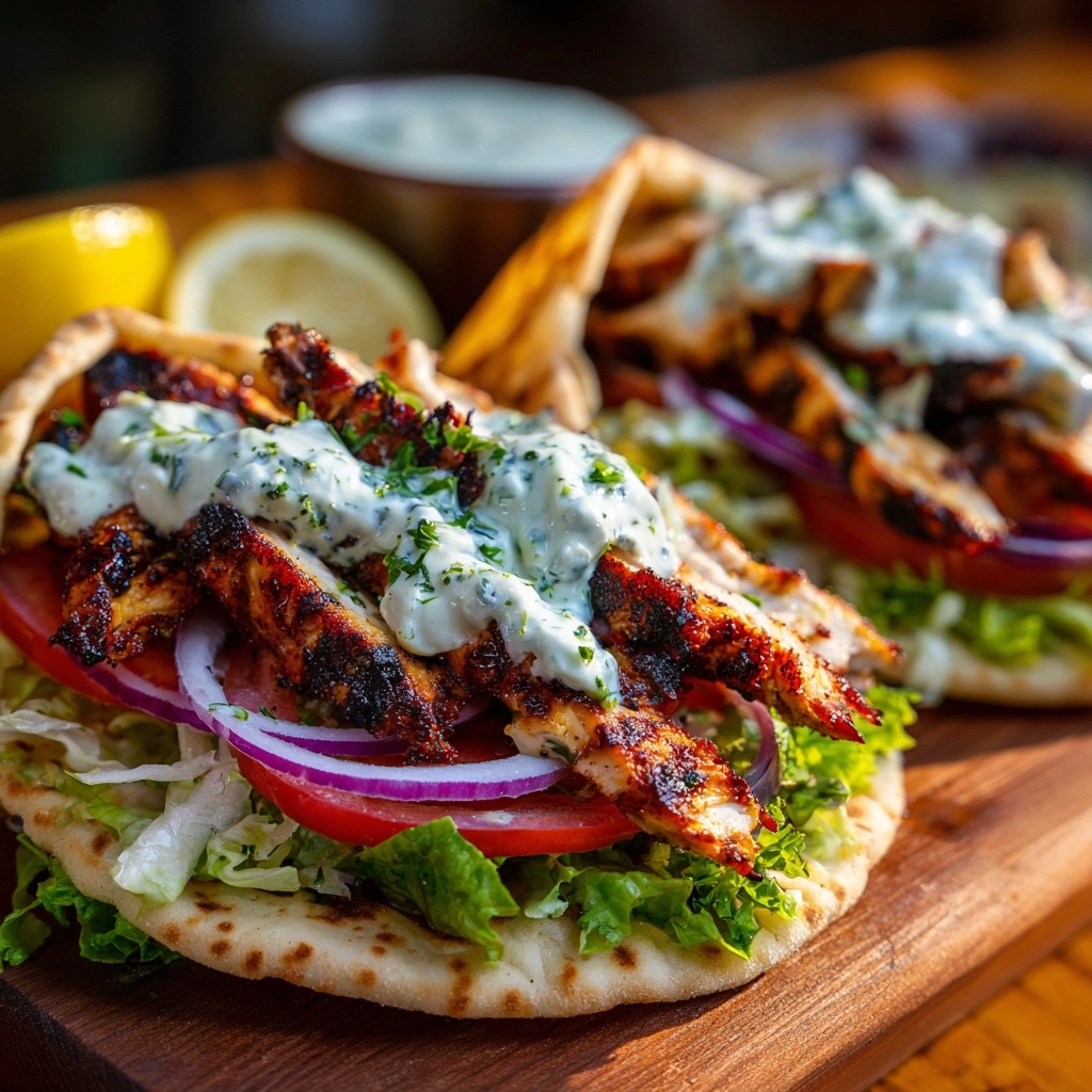 Greek-Style Chicken Gyros with Homemade Tzatziki Everyone Will Love Recipe - Recipe Image