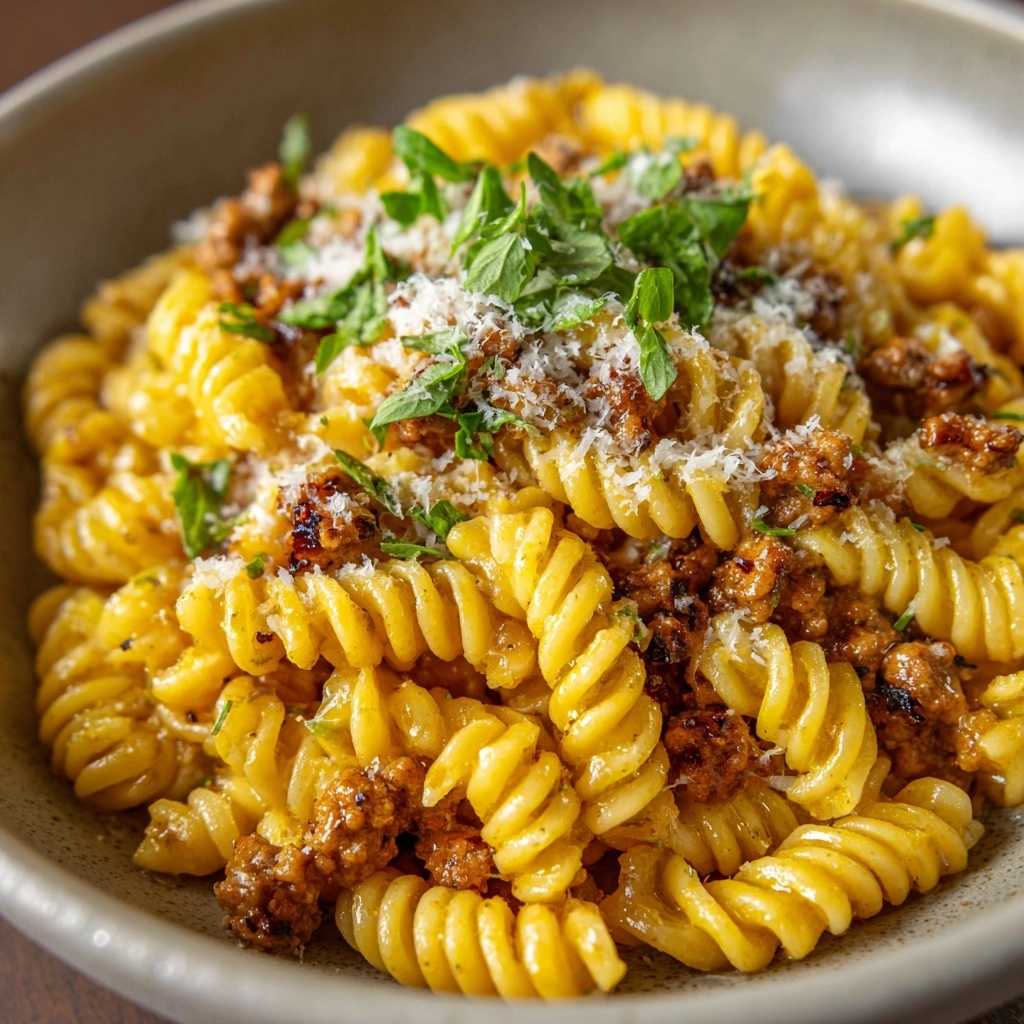Gramigna Pasta with Sausage: A Hearty Italian Delight Recipe - Recipe Image