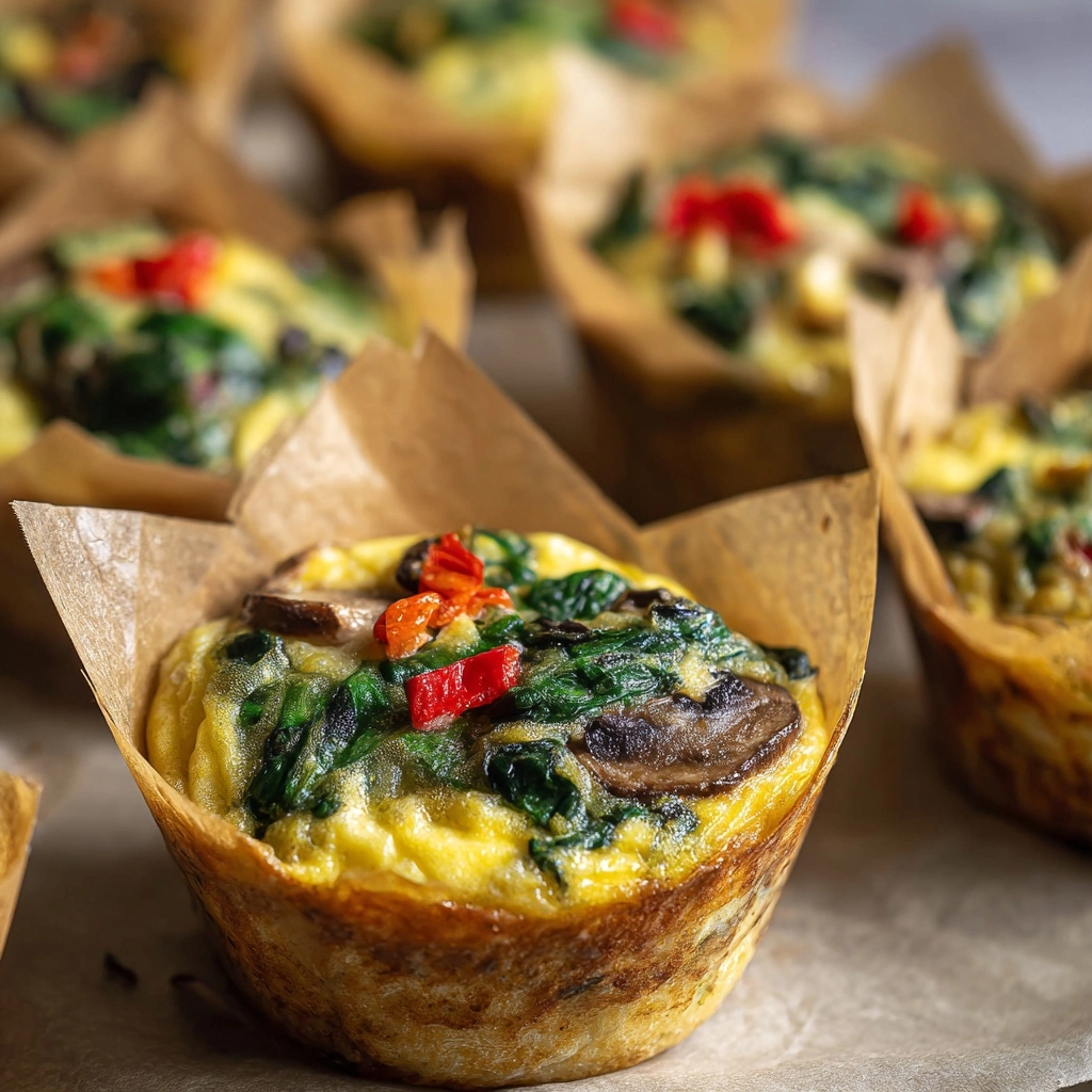 Spinach Quiche Muffins Recipe - Recipe Image