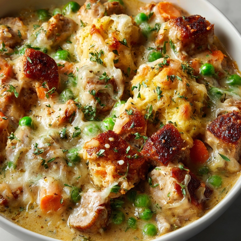 Creamy Chicken Sausage Skillet Recipe - Recipe Image