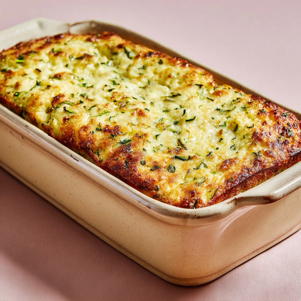 Deliciously Easy Zucchini Cornbread Casserole Recipe - Recipe Image