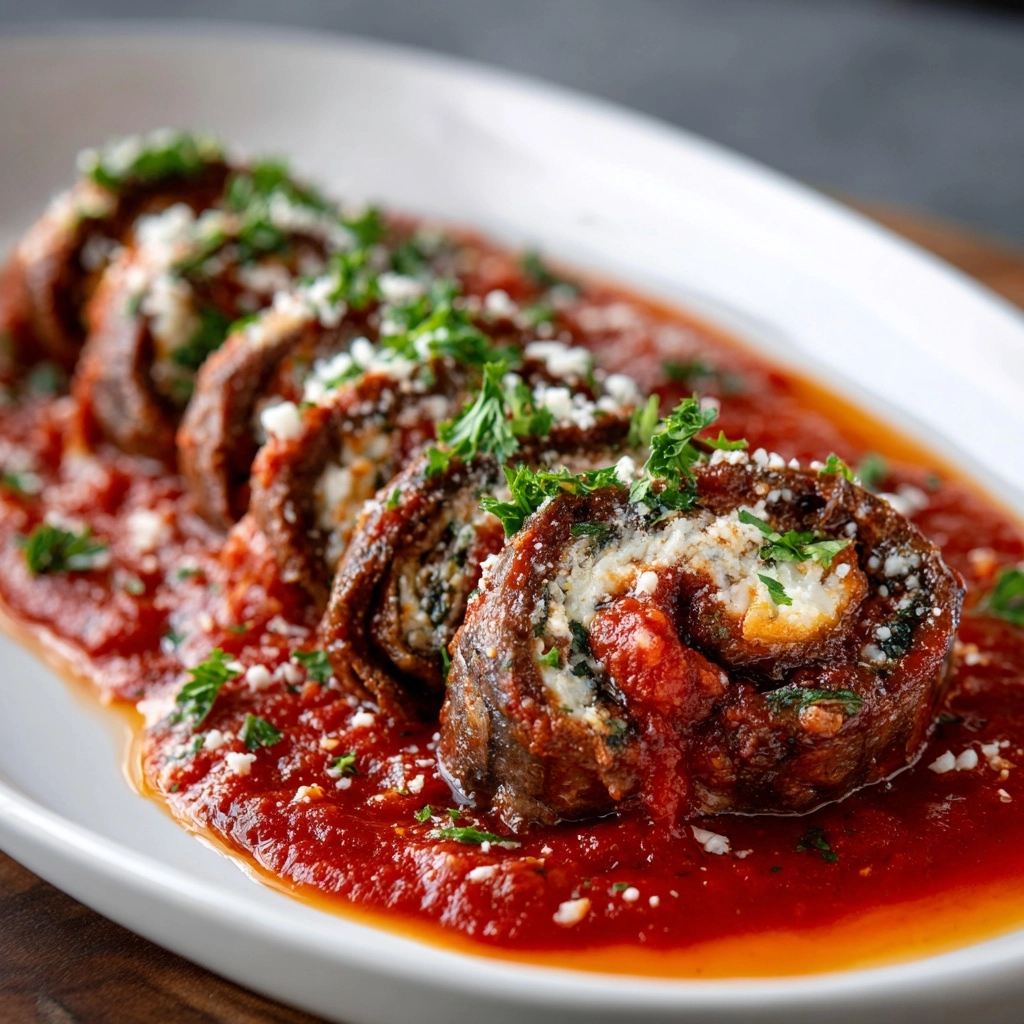Beef Braciole (Involtini) – Traditional Italian Braciole al Sugo Recipe - Recipe Image