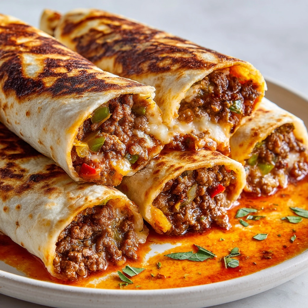 Ground Beef Tortilla Wraps Recipe - Recipe Image