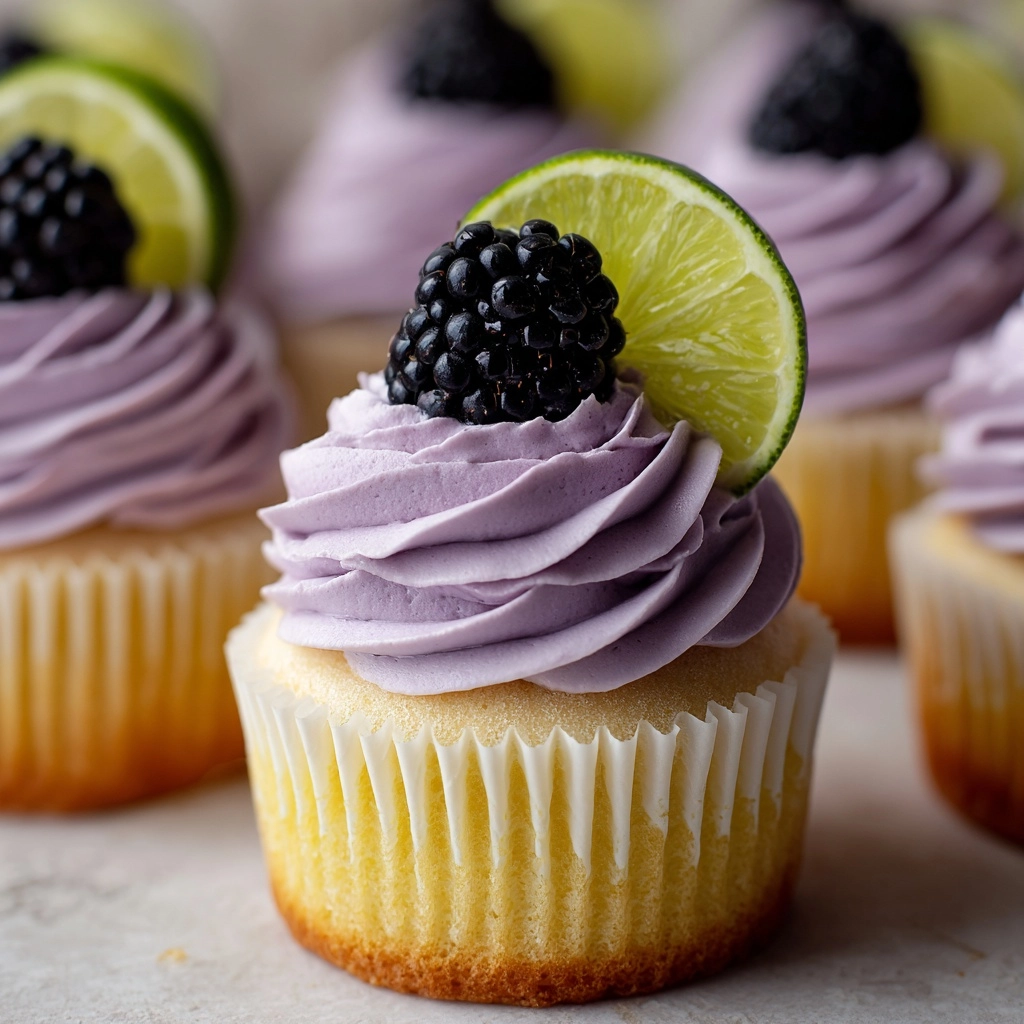 Refreshing Blackberry Lime Cupcakes Recipe - Recipe Image