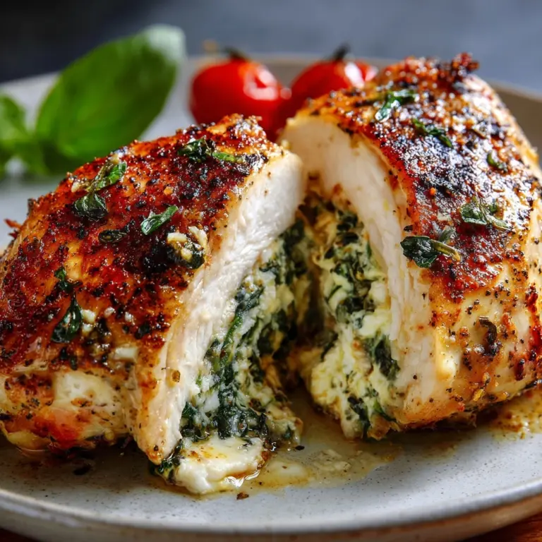 Spinach Ricotta Stuffed Chicken Recipe