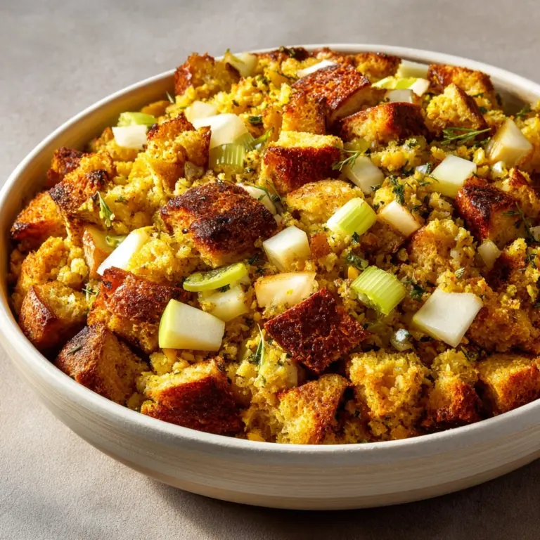 Cornbread Stuffing with Apples Recipe