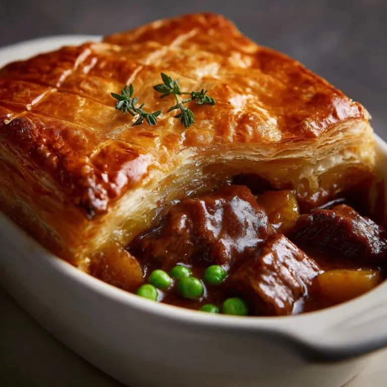 Guinness Braised Beef Pot Pie Recipe