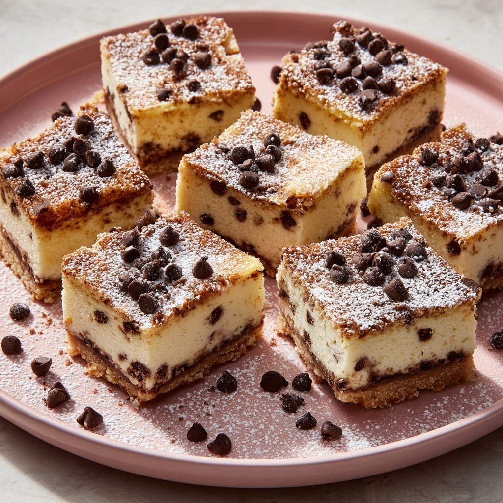 Cannoli Cheesecake Bars Recipe - Recipe Image