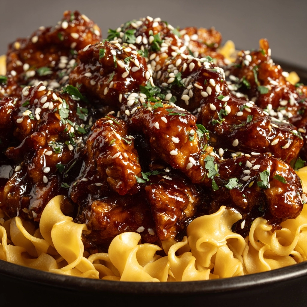 Quick & Sassy Honey Garlic Chicken Lo Mein Recipe - Recipe Image