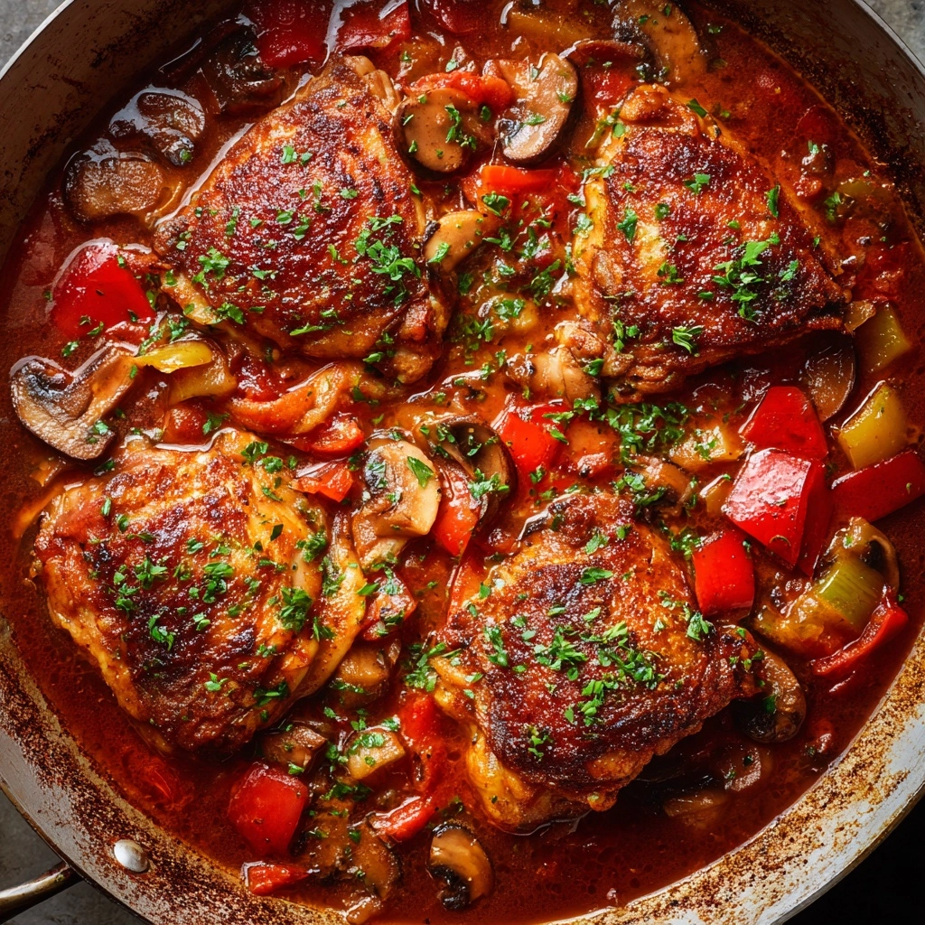 One-Pan Chicken Cacciatore with Peppers Recipe - Recipe Image