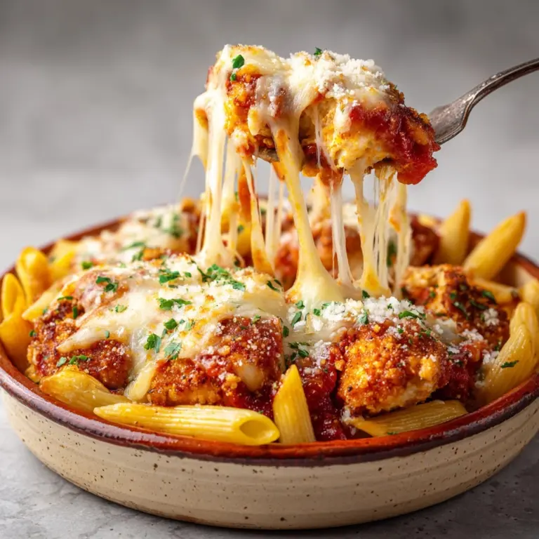 Slow Cooker Chicken Parmesan Pasta Recipe