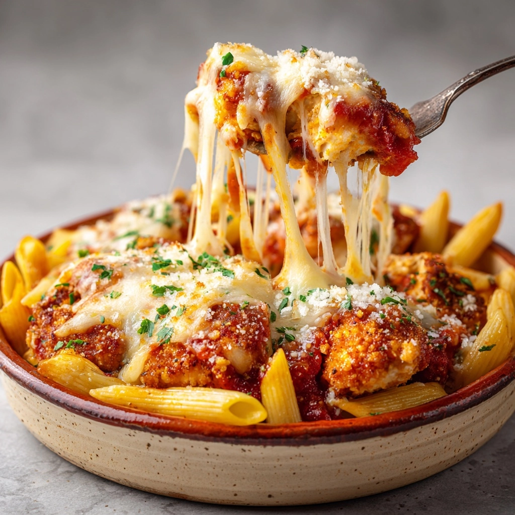 Slow Cooker Chicken Parmesan Pasta Recipe - Recipe Image
