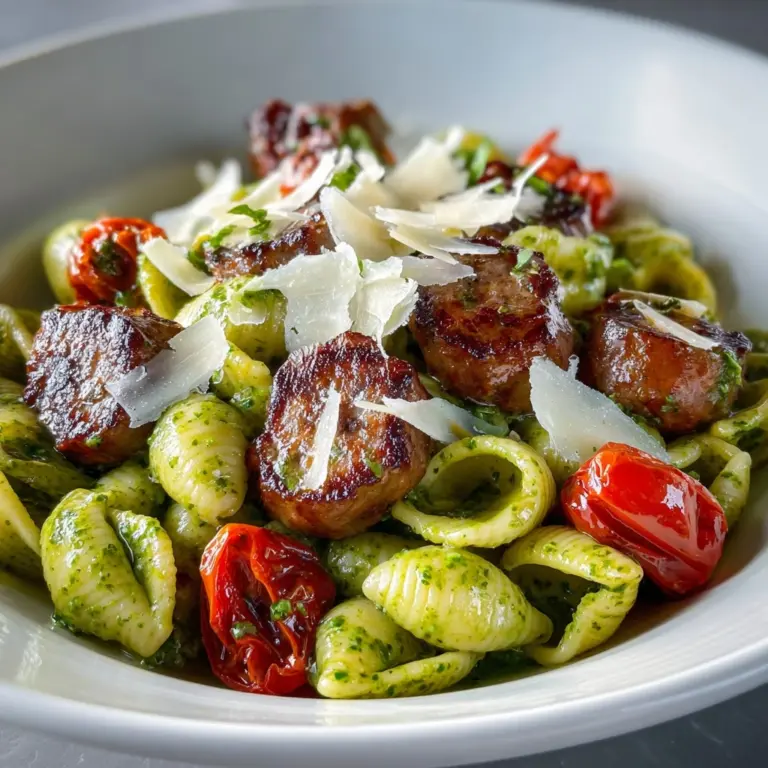 Easy Sausage Pesto Pasta for Weeknight Dinners Recipe