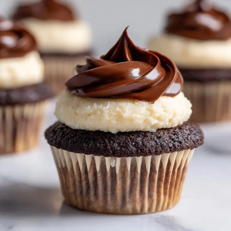 Chocolate Cheesecake Cupcakes with Whipped Ganache Frosting Recipe