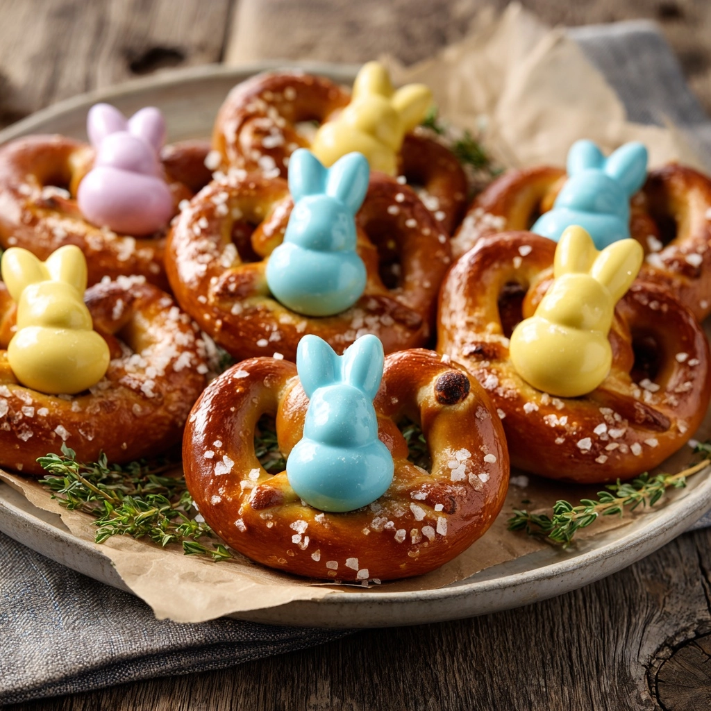 Easter Bunny Pretzels Recipe - Recipe Image