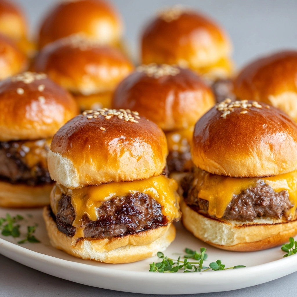 Classic Cheeseburger Sliders Recipe - Recipe Image