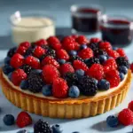 Mixed Berry Tart with Custard Filling Recipe
