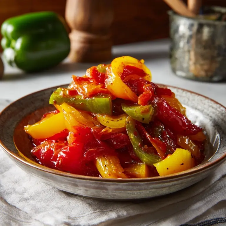 Peperonata – Italian Stewed Peppers Recipe