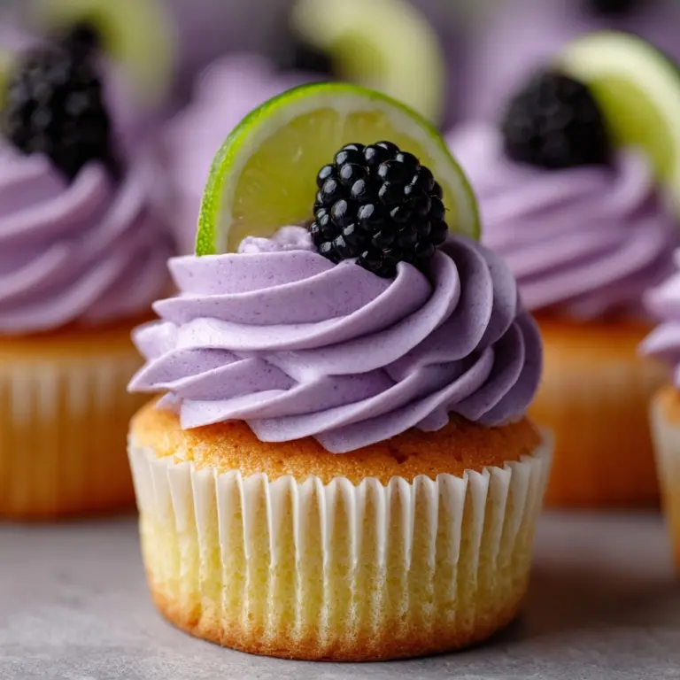Refreshing Blackberry Lime Cupcakes Recipe