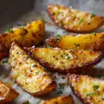 Baked Garlic Parmesan Potato Wedges Recipe