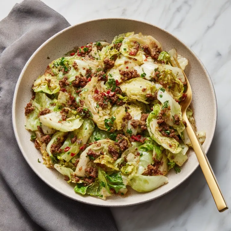 Ground Beef and Cabbage Skillet Recipe