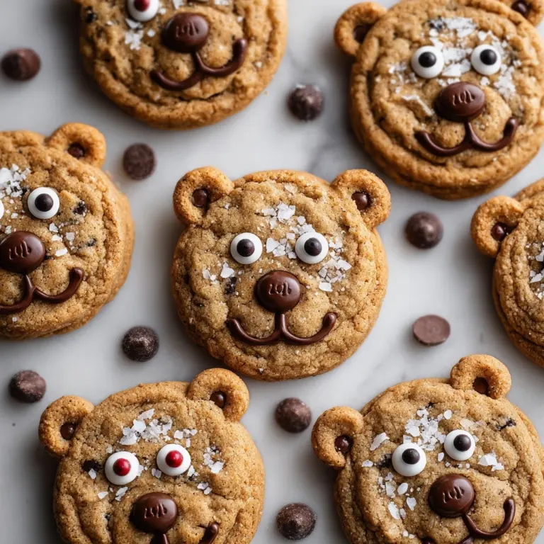 Chocolate Chip Teddy Bear Cookies Recipe