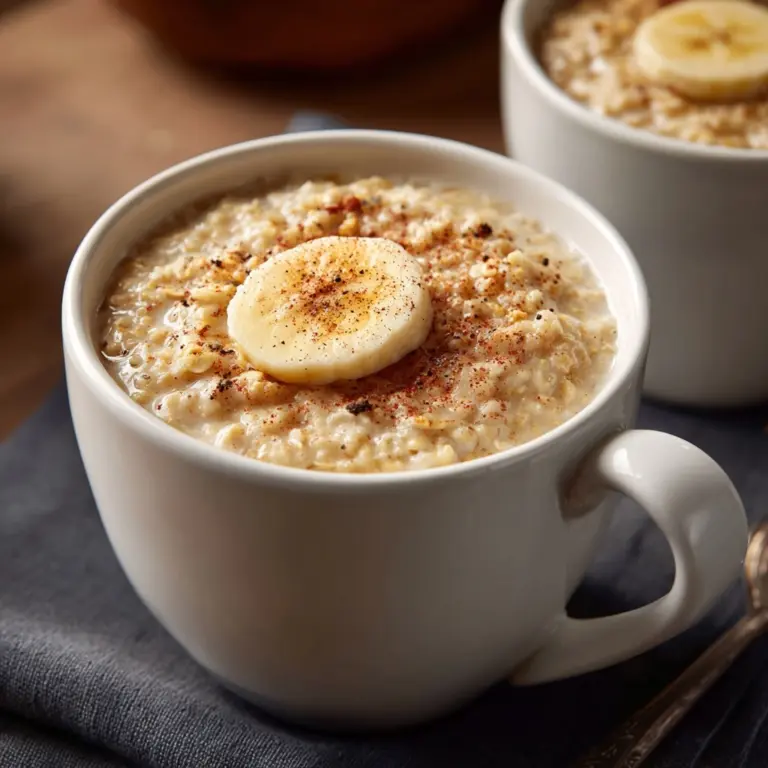 Simple Banana Oatmeal Mug Dessert to Savor Recipe
