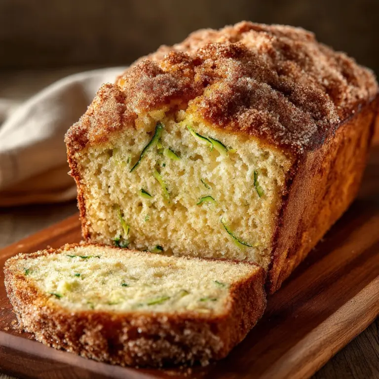 Cinnamon Streusel Topped Zucchini Bread Bakery Style Recipe